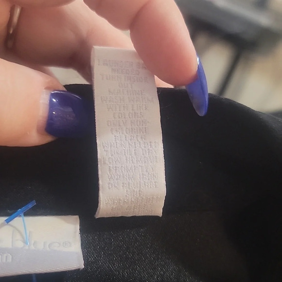 CASCADE BLUE Black faux suede embroidered flowers button up shirt purple pink - Picture 4 of 9